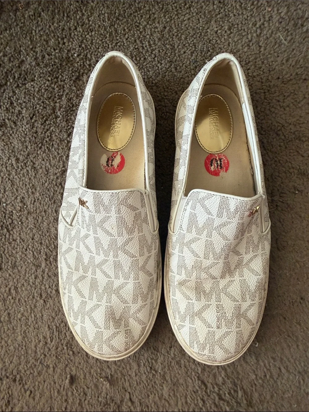 Michael Kors Women’s White Slip-On Shoes